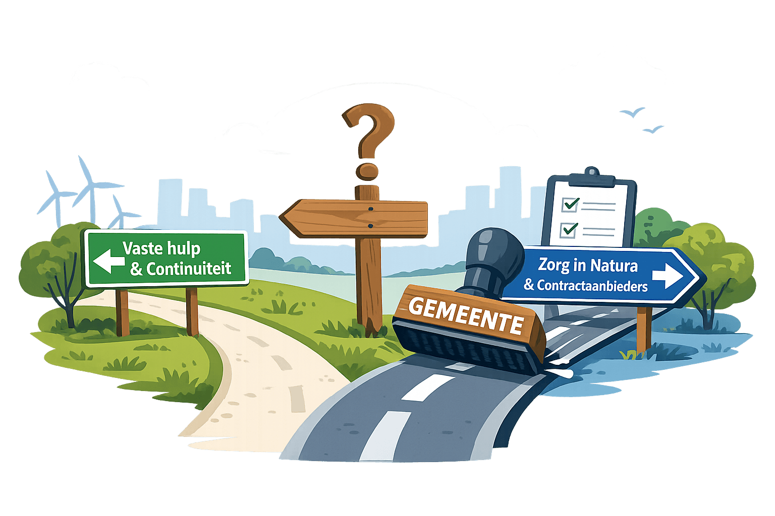 Wmo huishoudelijke hulp: gemeenten sturen op in natura (Rotterdam & Amsterdam)