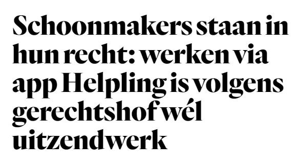 Schoonmaakwerk uitzendwerk of niet: uitspraak Rechtbank